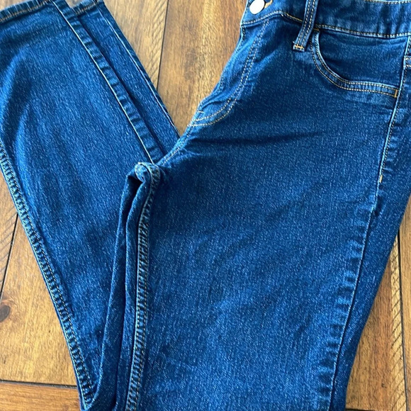 H&M skinny jeans pants size 8 blue and size 29 green (2 pair bundle) - Picture 9 of 16